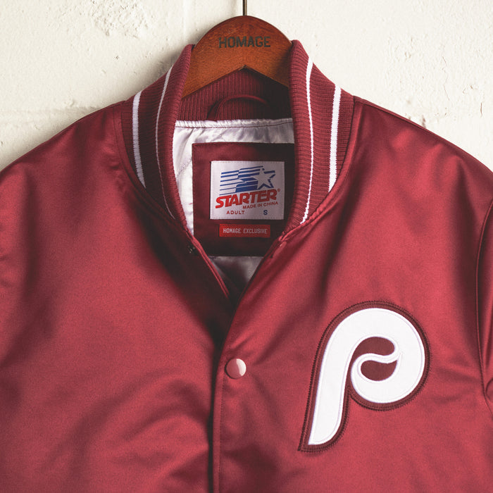 HOMAGE X Starter Phillies Heavyweight Satin Jacket