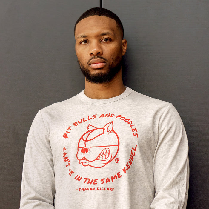 Pit Bulls And Poodles Damian Lillard Long Sleeve Tee