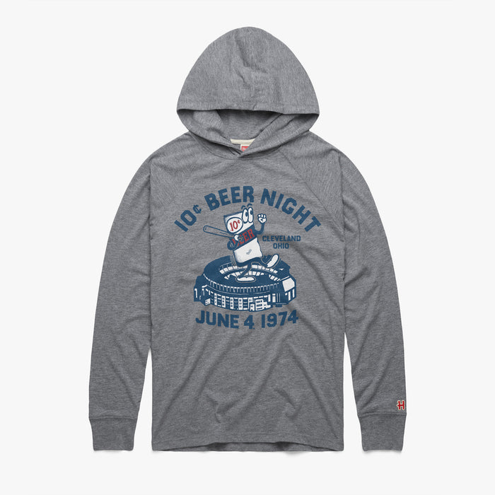 10 Cent Beer Night Cleveland Ohio Lightweight Hoodie