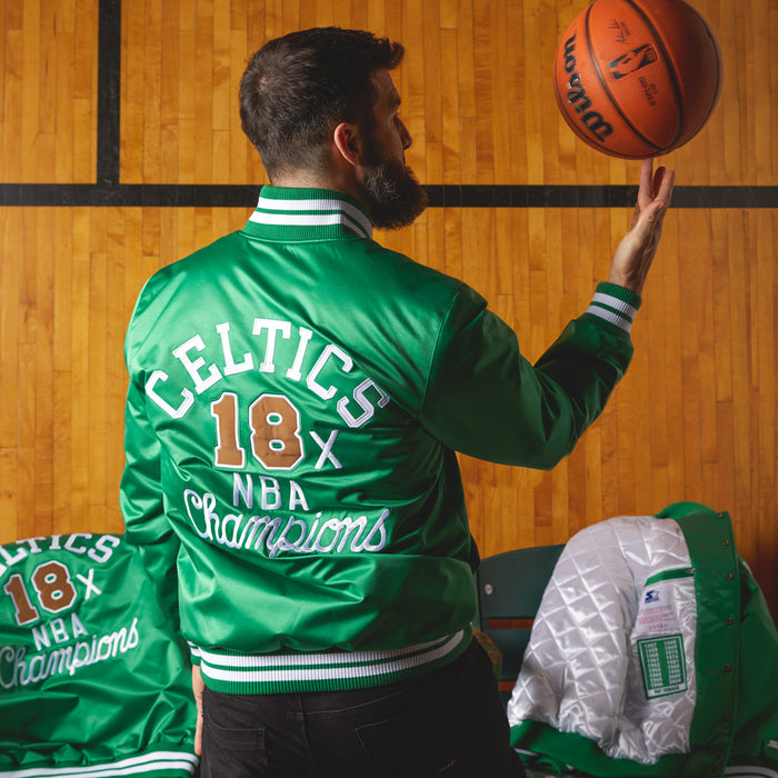 HOMAGE X Starter Celtics Heavyweight Satin Jacket