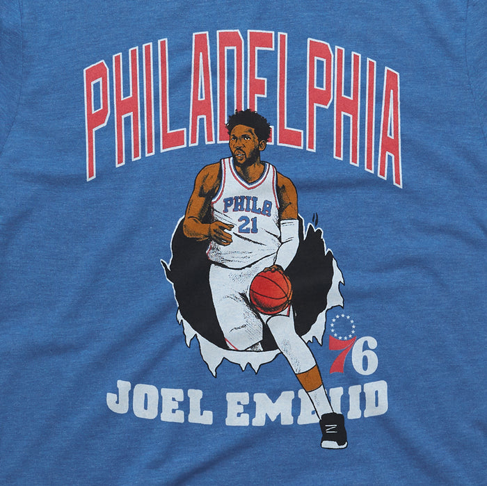 76ers Joel Embiid Bustin' Through