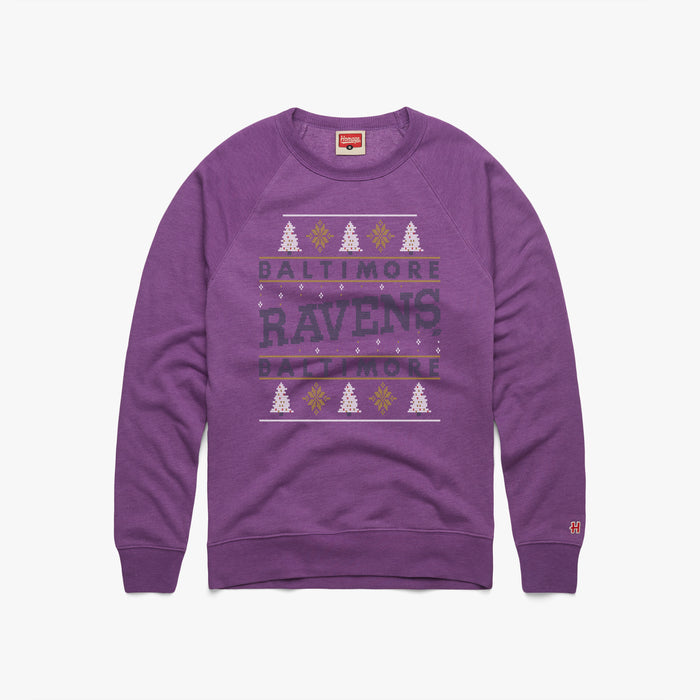 Baltimore Ravens Holiday Crewneck