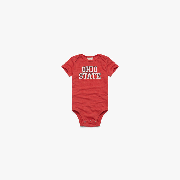 Block Ohio State Baby One Piece