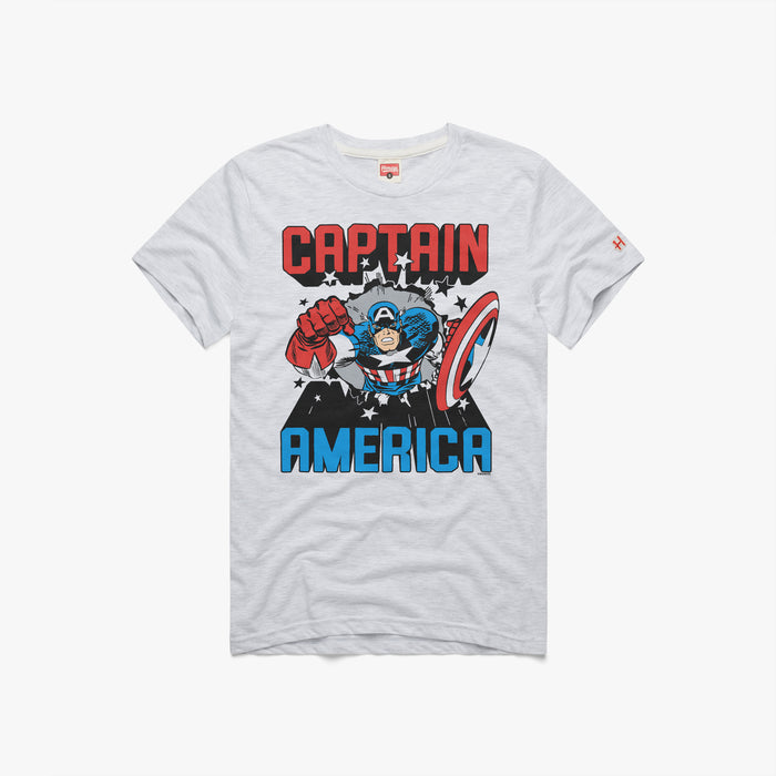 Captain America Bustin' Through