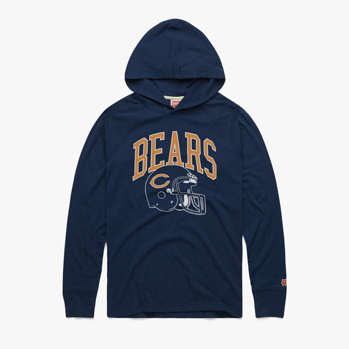 Chicago Bears Helmet Retro Lightweight Hoodie