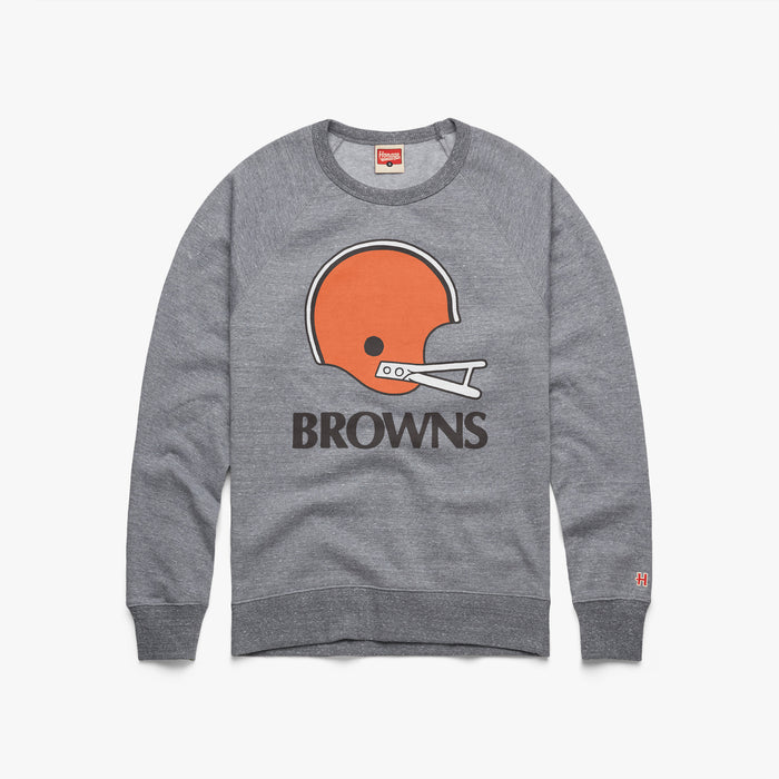 Cleveland Browns Big Helmet Crewneck