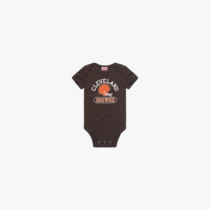 Cleveland Browns Throwback Helmet Baby One Piece