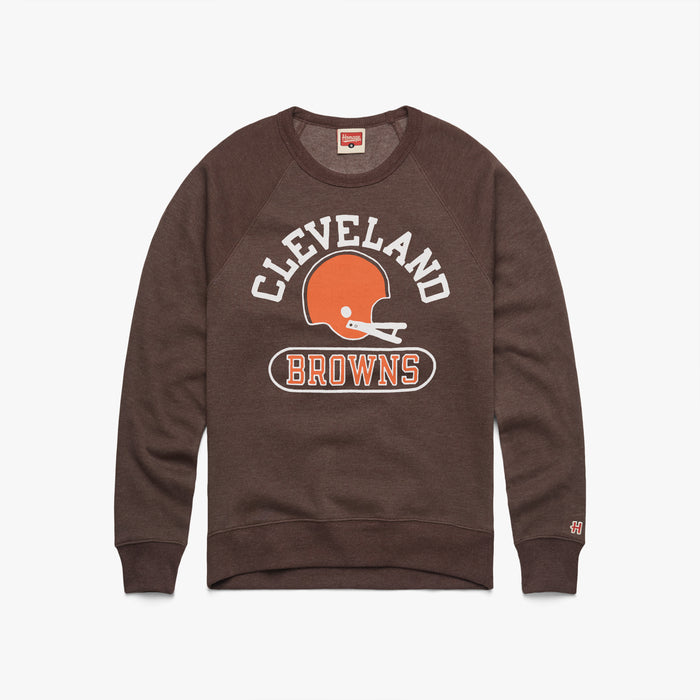 Cleveland Browns Throwback Helmet Crewneck