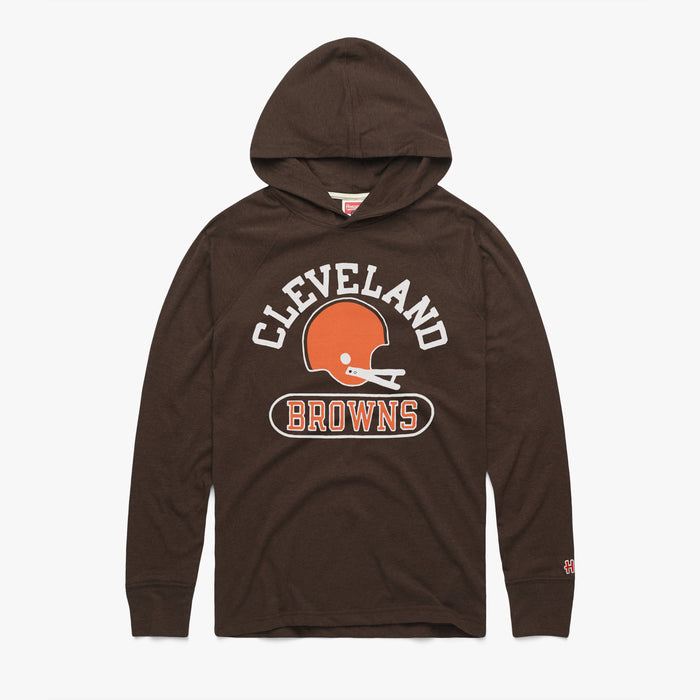 Cleveland Browns Throwback Helmet Lightweight Hoodie