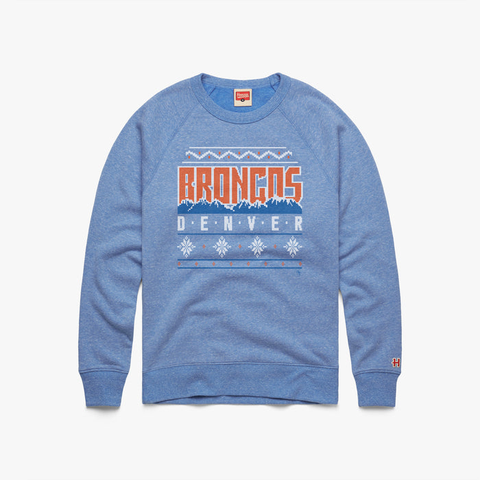 Denver Broncos Holiday Crewneck