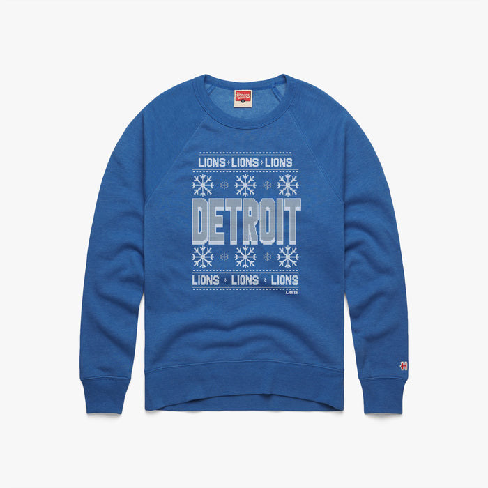 Detroit Lions Holiday Crewneck