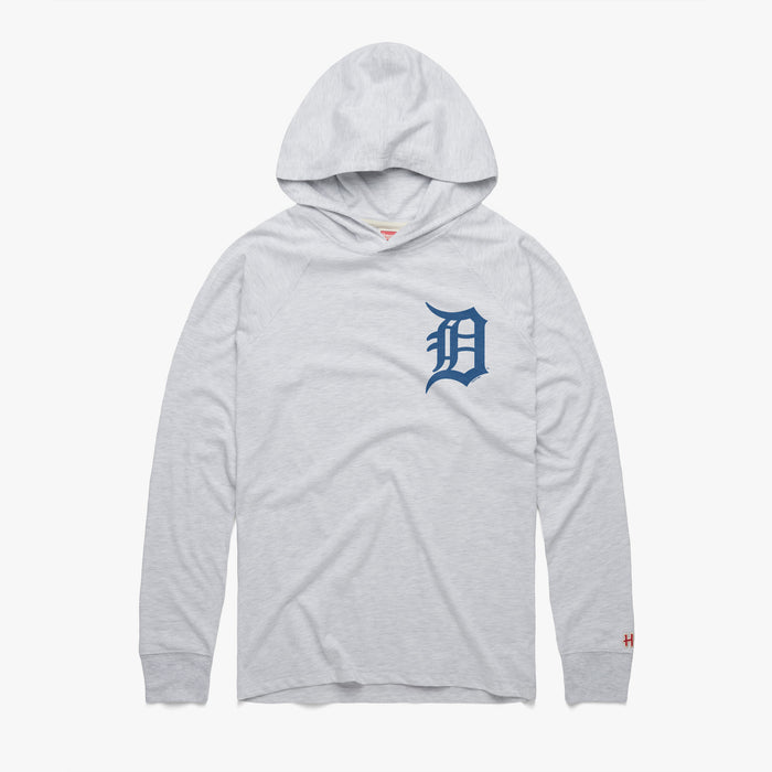 Detroit Tigers Jersey Logo Lightweight Hoodie