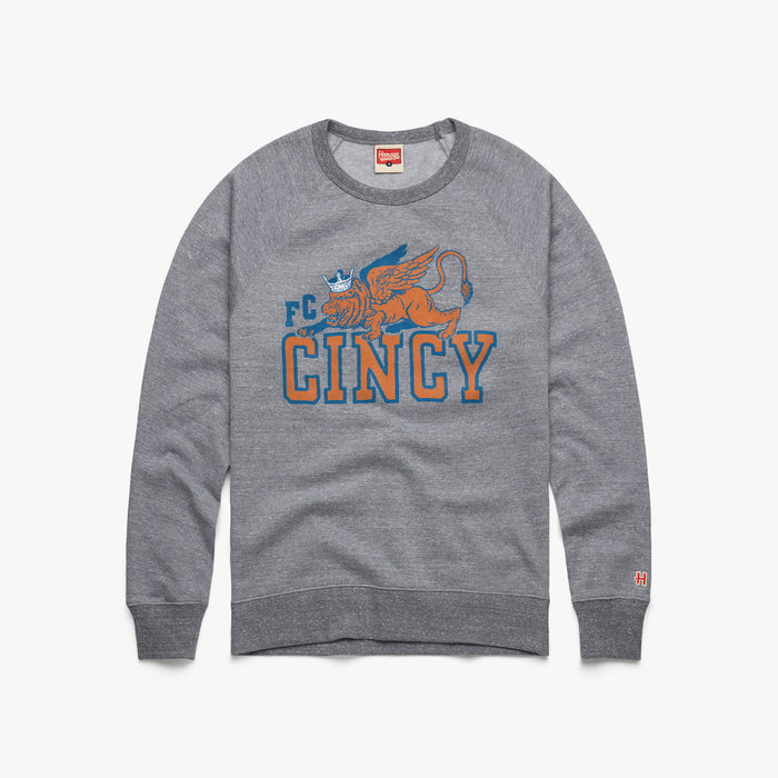 FC Cincy Lion And Crown Crewneck