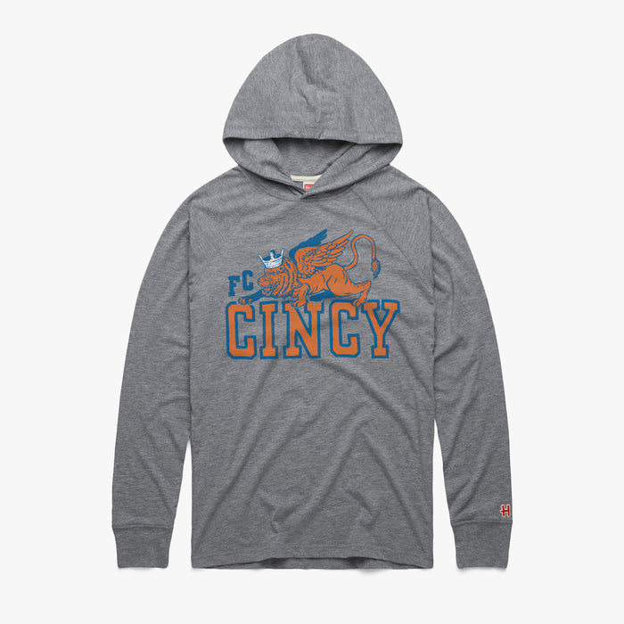 FC Cincy Lion And Crown Lightweight Hoodie