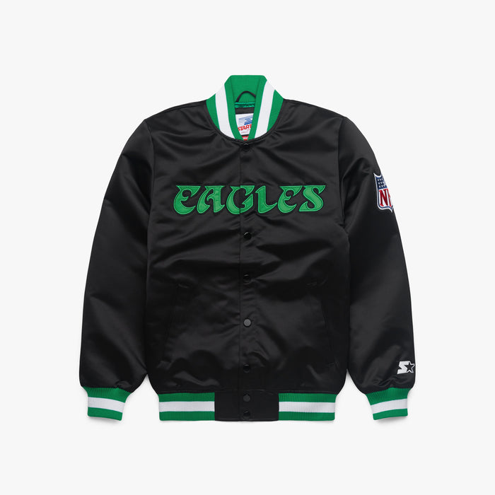 HOMAGE x Starter Eagles Blackout Heavyweight Satin Jacket