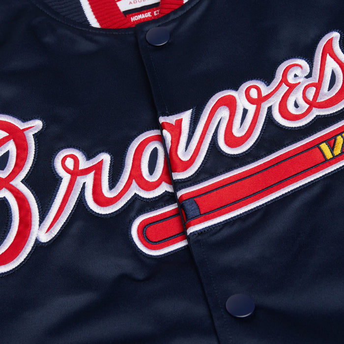 HOMAGE X Starter Braves Heavyweight Satin Jacket