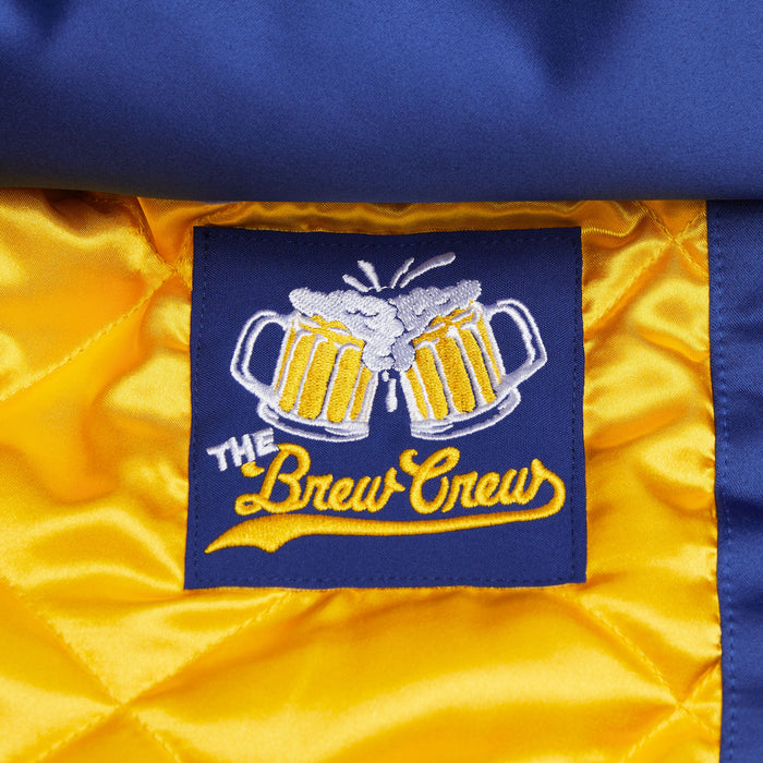 HOMAGE X Starter Brewers Heavyweight Satin Jacket