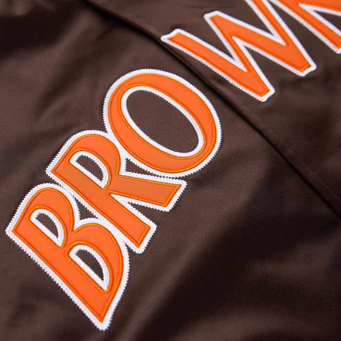 HOMAGE X Starter Browns Arch Heavyweight Satin Jacket