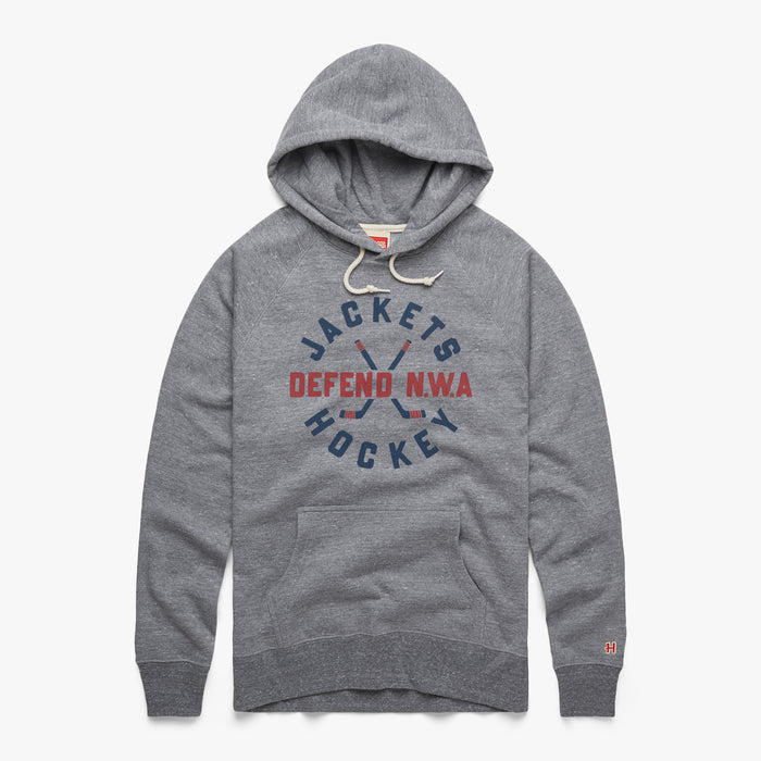 Jackets Hockey Defend NWA Hoodie