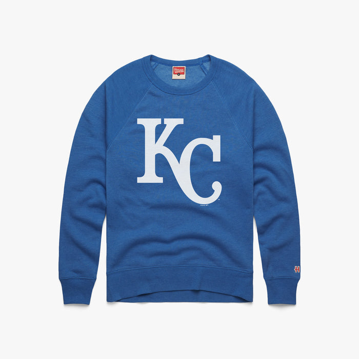 Kansas City Royals Retro Cap Logo Crewneck