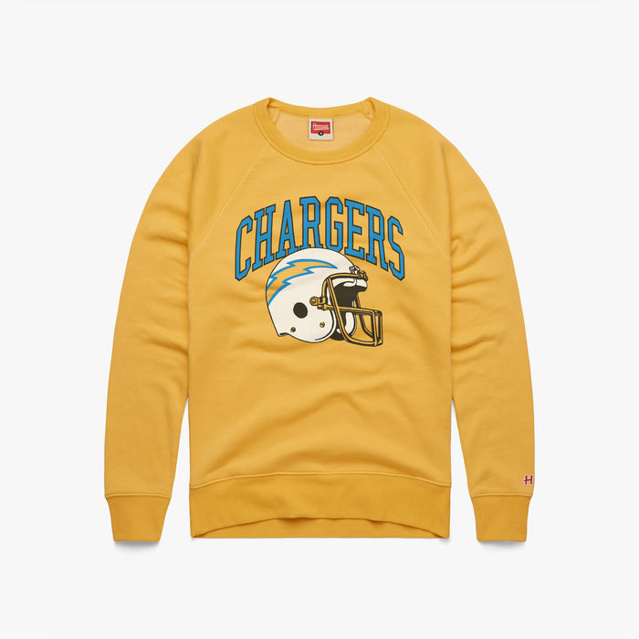 Los Angeles Chargers Helmet Retro Crewneck