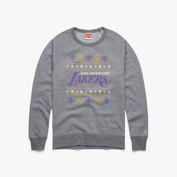 Los Angeles Lakers Holiday Crewneck