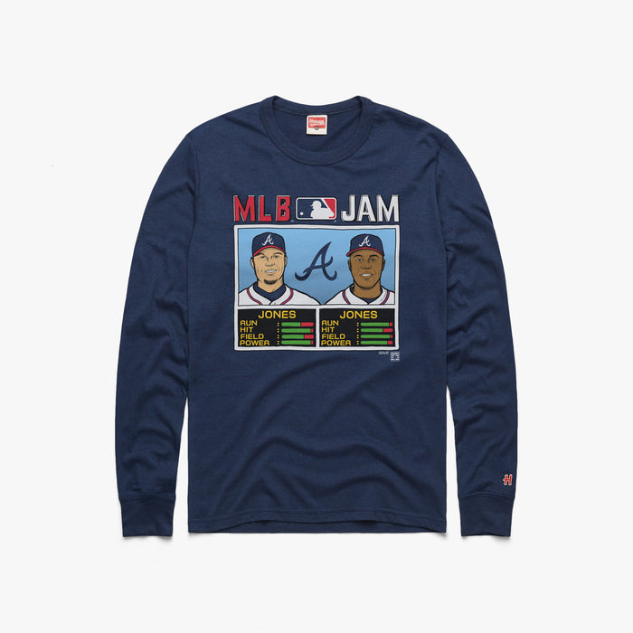 MLB Jam Braves Jones and Jones Long Sleeve Tee