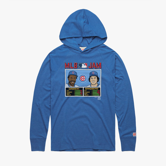 MLB Jam Cubs Dawson And Sandberg Lightweight Hoodie