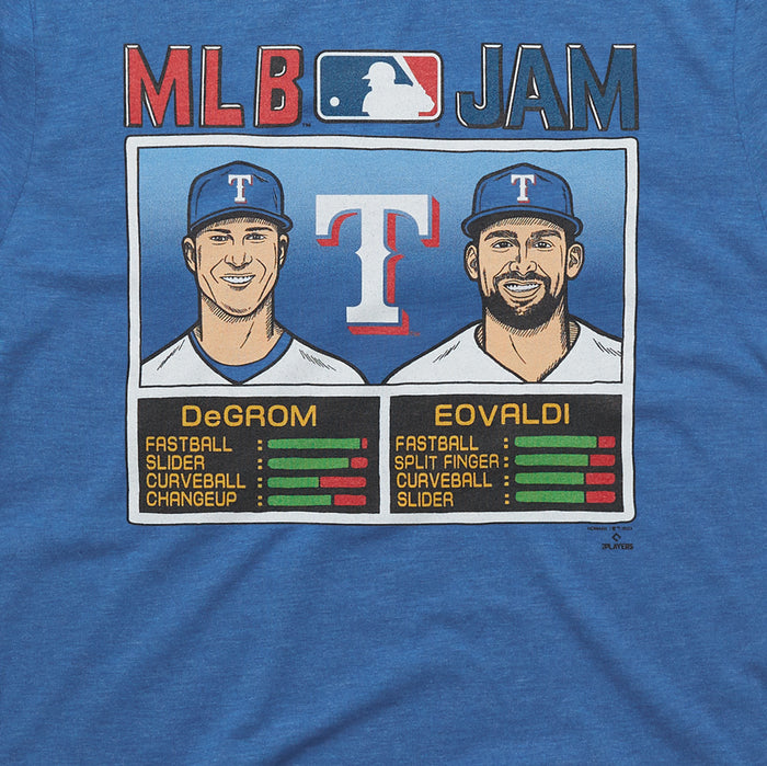 MLB Jam Rangers DeGrom And Eovaldi