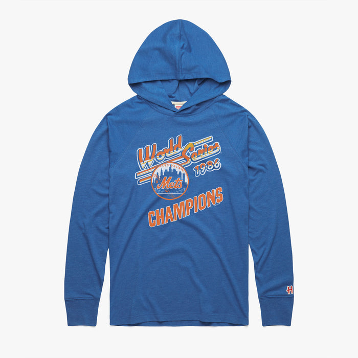 Mets World Series Champs 1986 Lightweight Hoodie