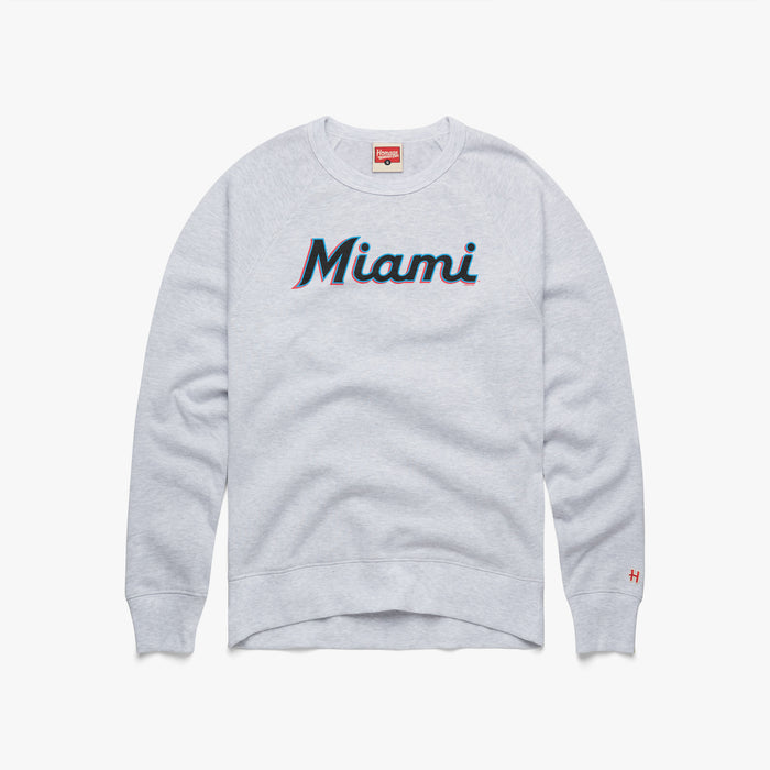 Miami Marlins Jersey Logo '19 Crewneck