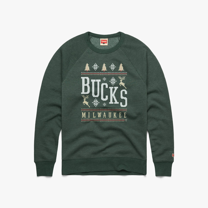 Milwaukee Bucks Holiday Crewneck