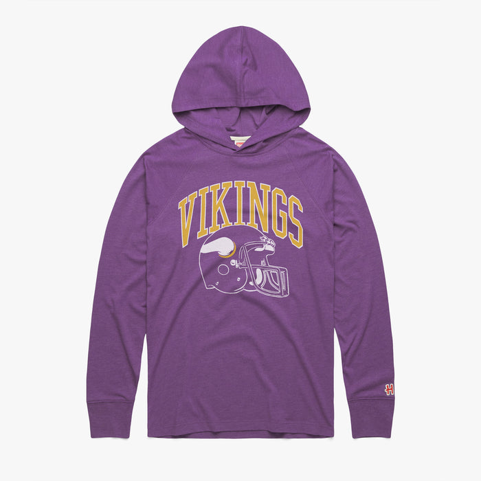 Minnesota Vikings Helmet Lightweight Hoodie