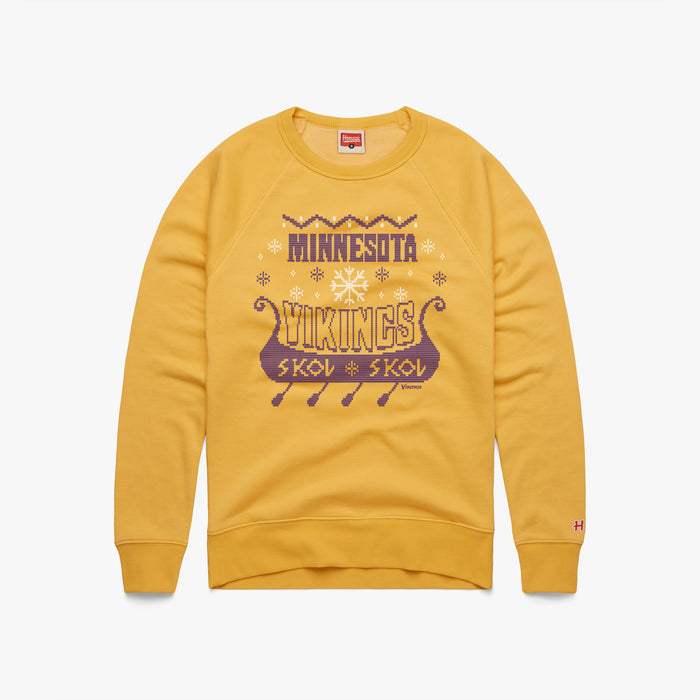 Minnesota Vikings Holiday Crewneck