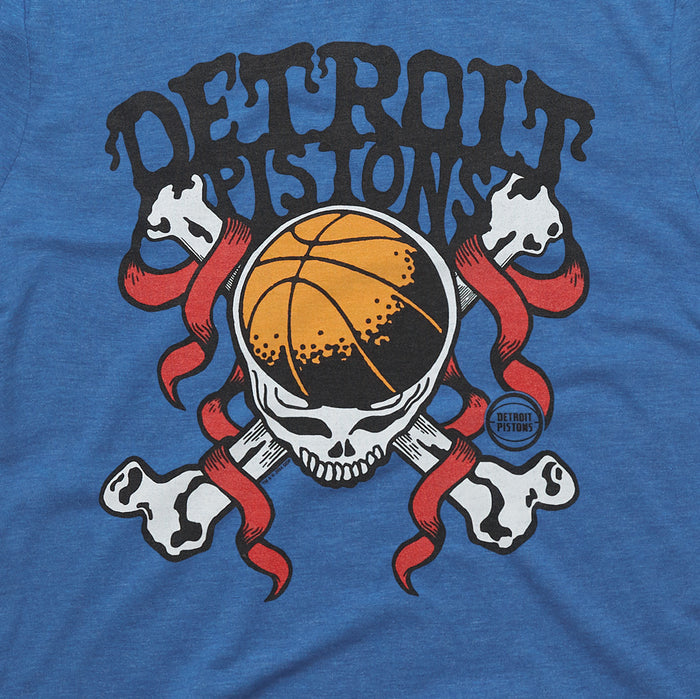 NBA x Grateful Dead x Pistons Skull