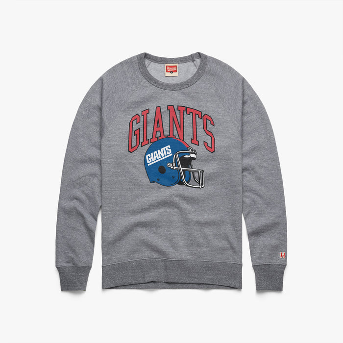 New York Giants Helmet Retro Crewneck