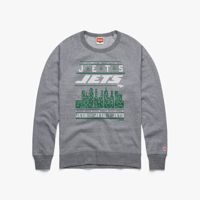 New York Jets Holiday Crewneck