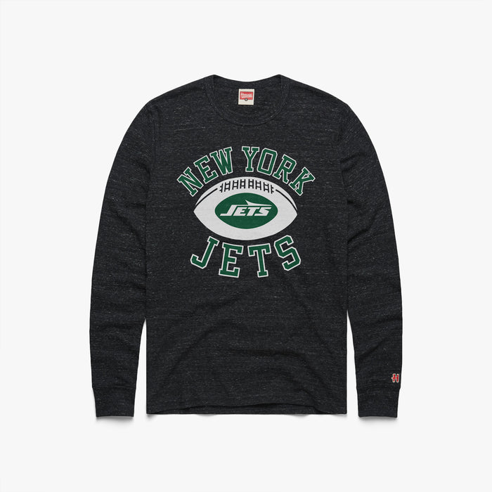 New York Jets Pigskin Long Sleeve Tee