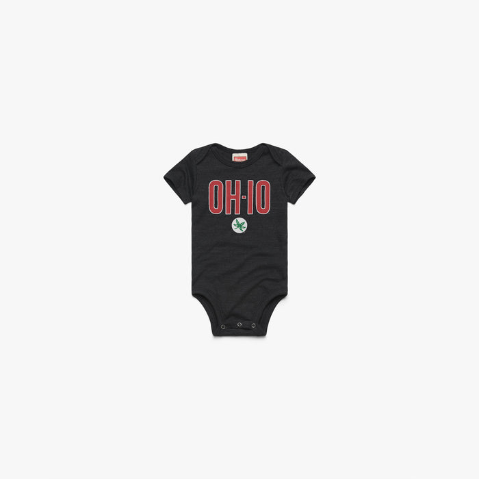 OH-IO Buckeye Leaf Baby One Piece