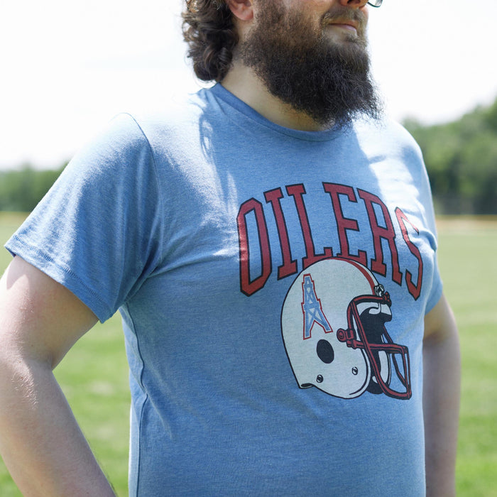 Oilers Football Helmet Retro