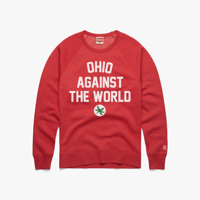 Ohio Against The World x Ohio State Buckeye Leaf Crewneck