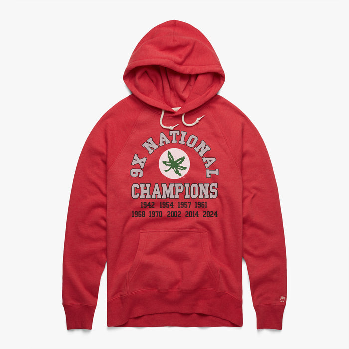 Ohio State 9X National Champions Hoodie