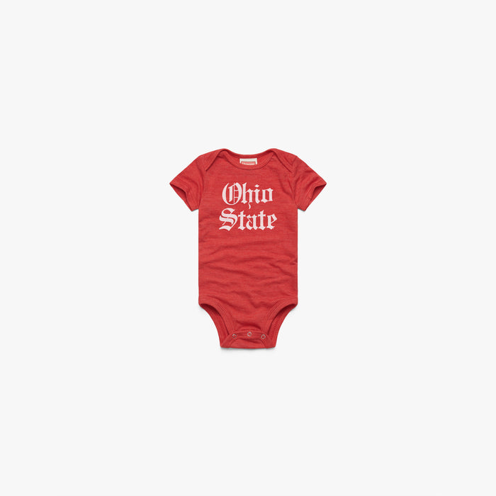 Ohio State Olde English Baby One Piece