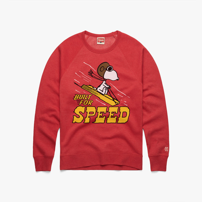 Peanuts Snoopy Built For Speed Crewneck