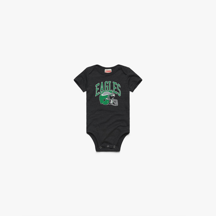 Philadelphia Eagles Helmet Retro Baby One Piece