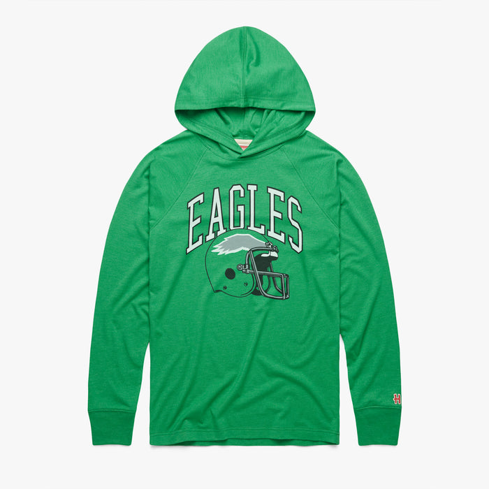 Philadelphia Eagles Helmet Retro Lightweight Hoodie