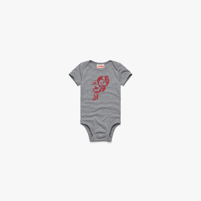 Running Brutus The Buckeye Baby One Piece