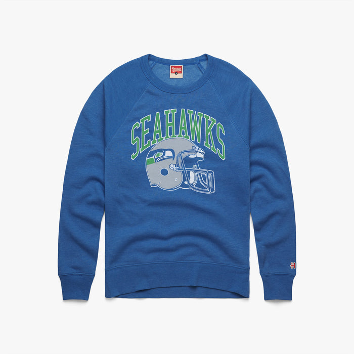 Seattle Seahawks Helmet Retro Crewneck