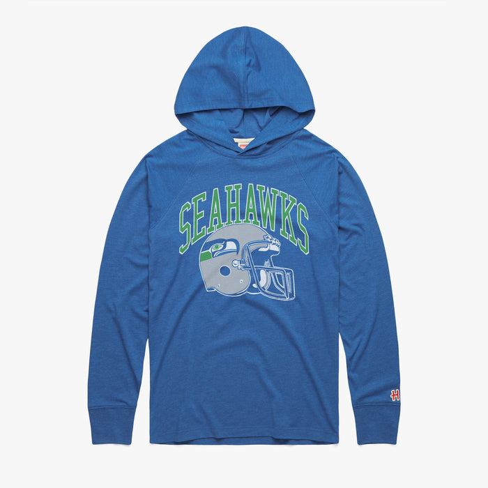 Seattle Seahawks Helmet Retro Lightweight Hoodie