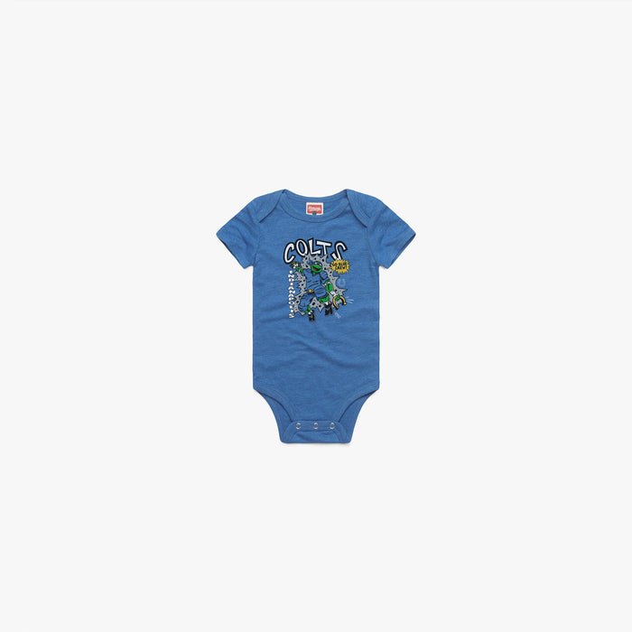 TMNT Leonardo x Indianapolis Colts Baby One Piece